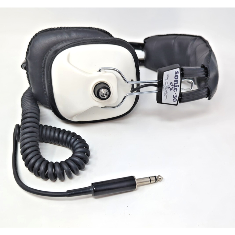 Sonic Stereo Headphones Sonic-30 Made in Taiwan 1/4" Jack Vintage S6.1 fast ship